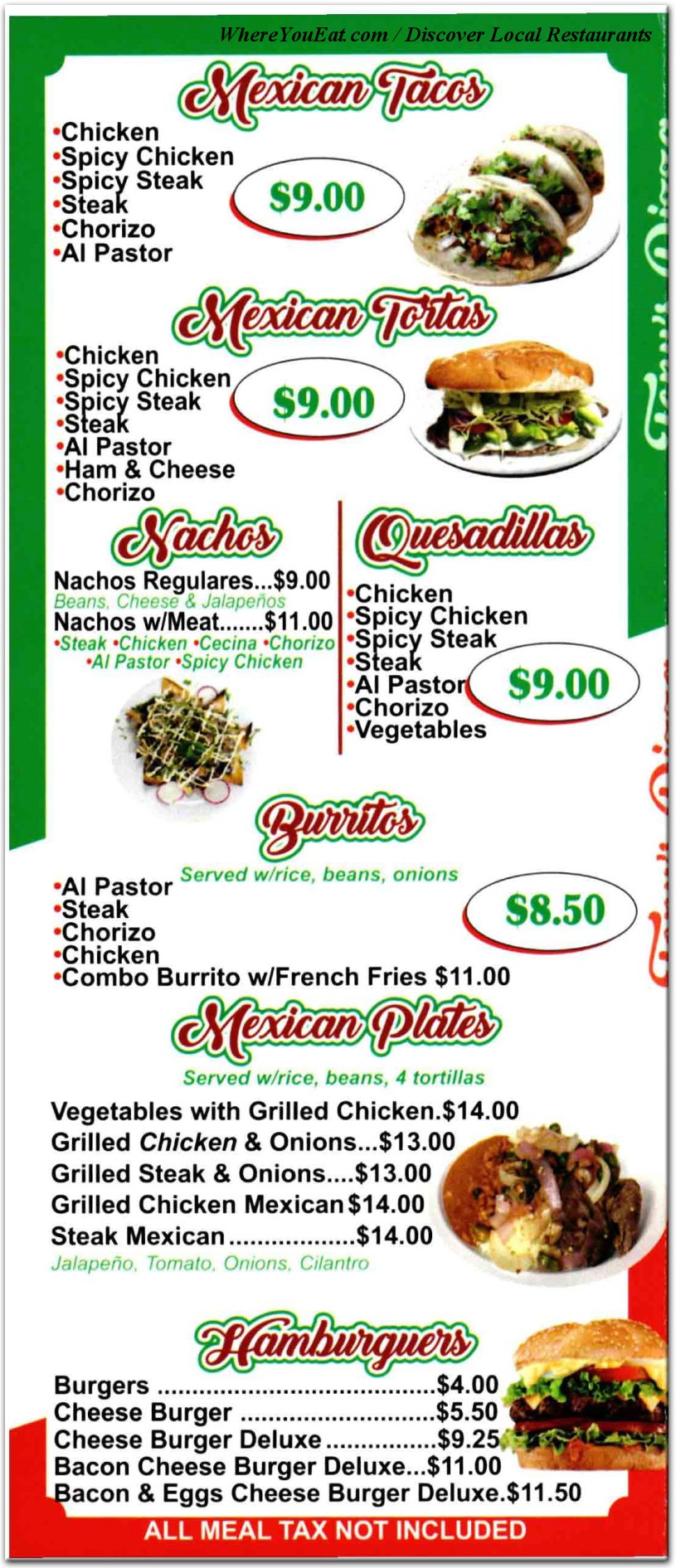 menu image