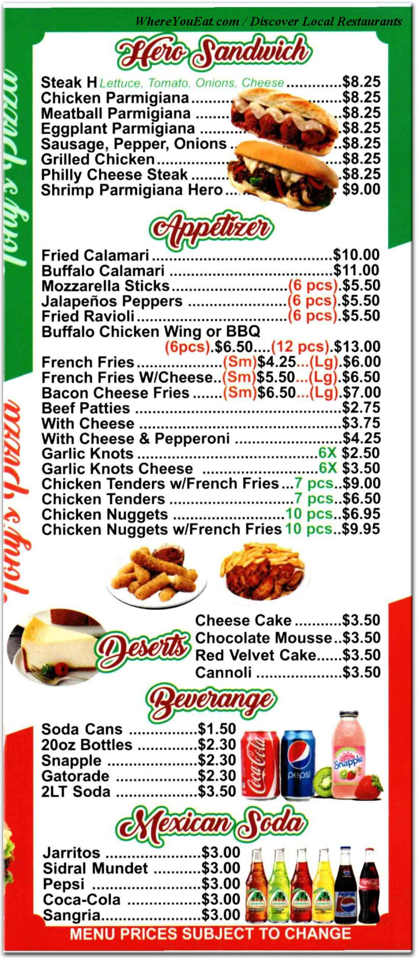 menu image