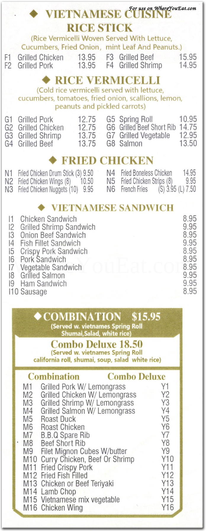 menu image