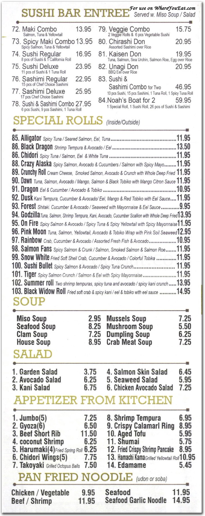 menu image