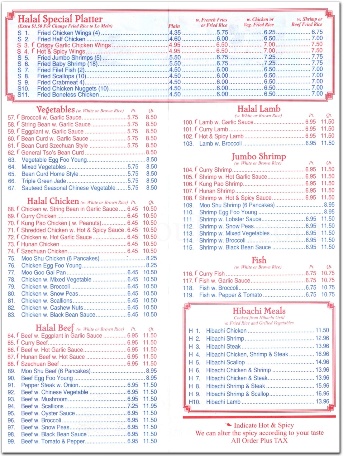 menu image