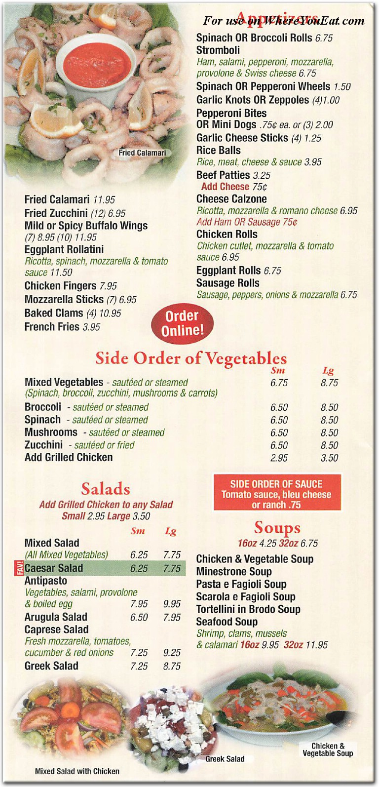 menu image