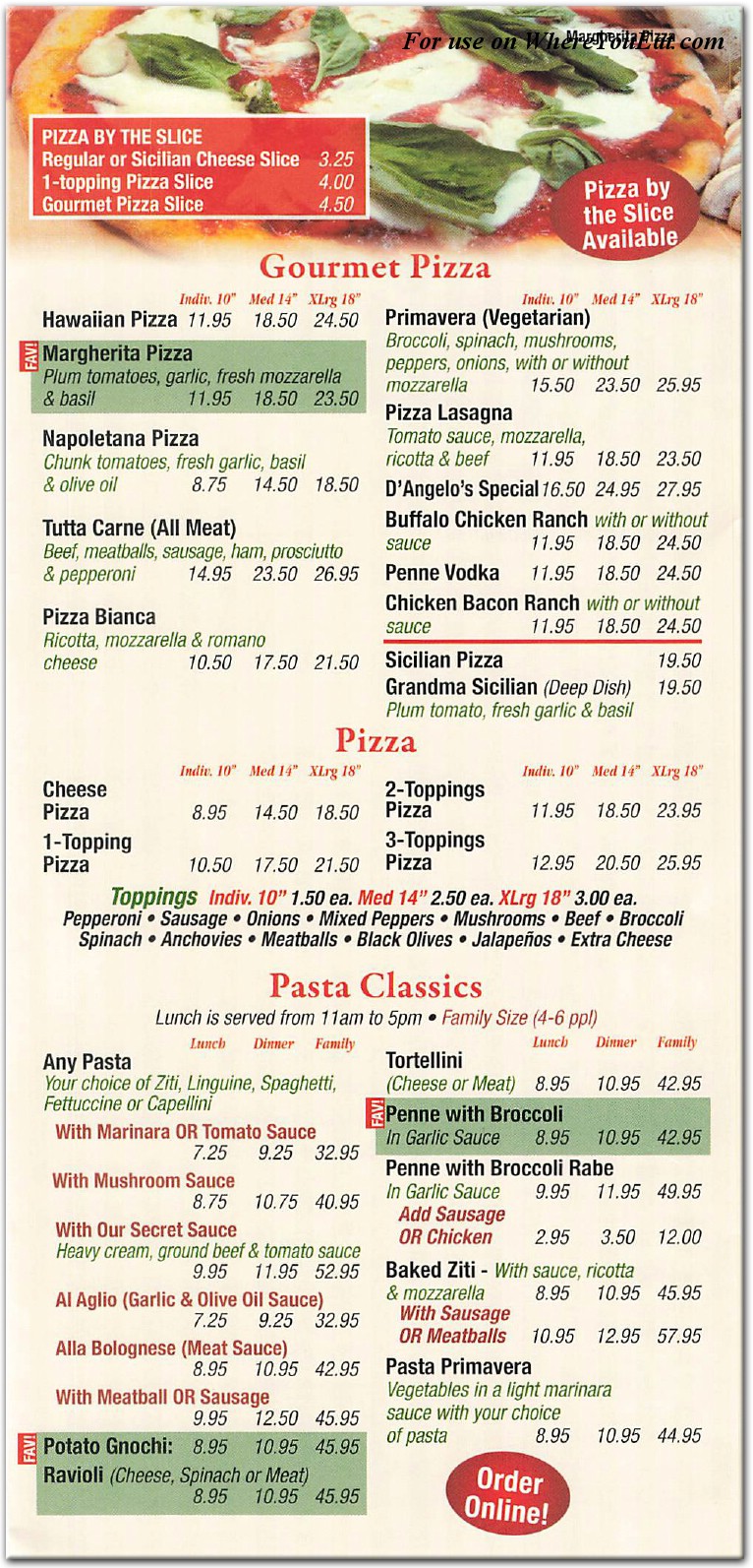 menu image