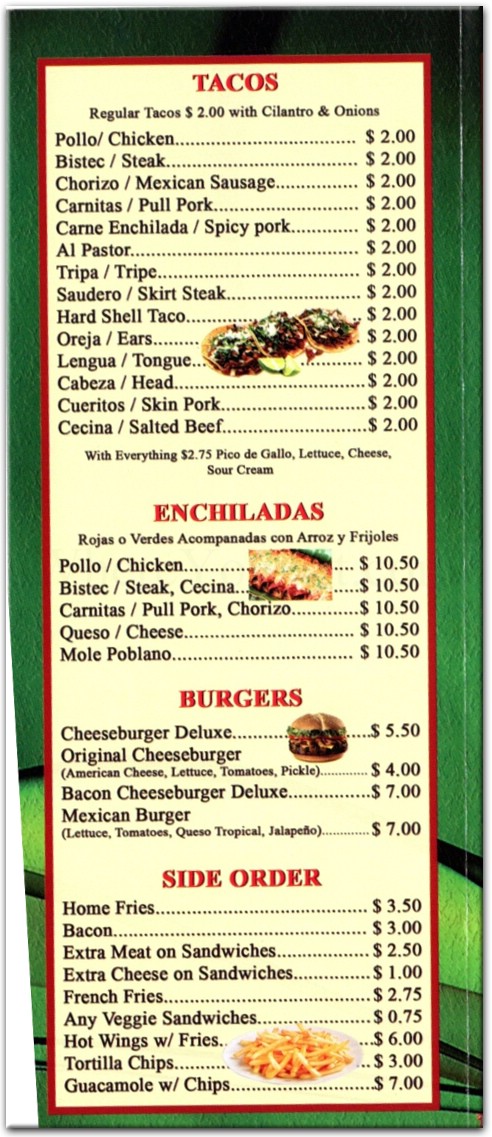 menu image