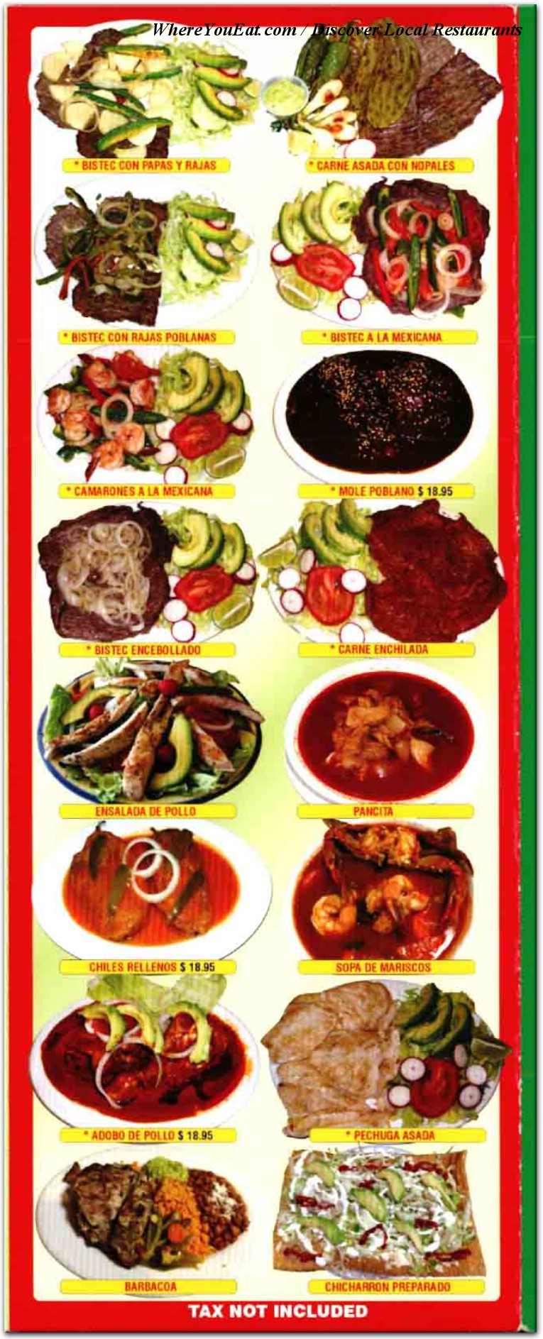 menu image