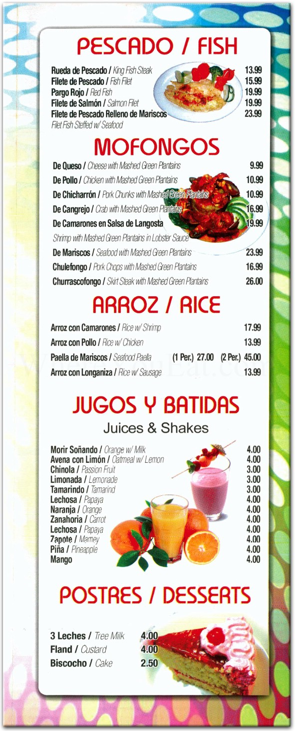 menu image