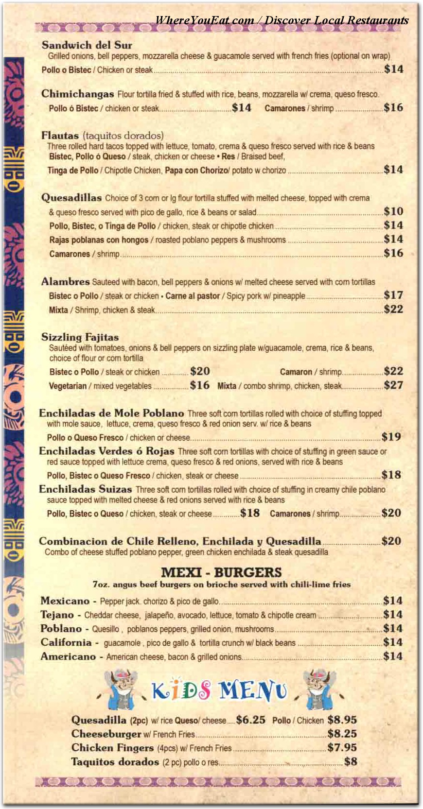 menu image