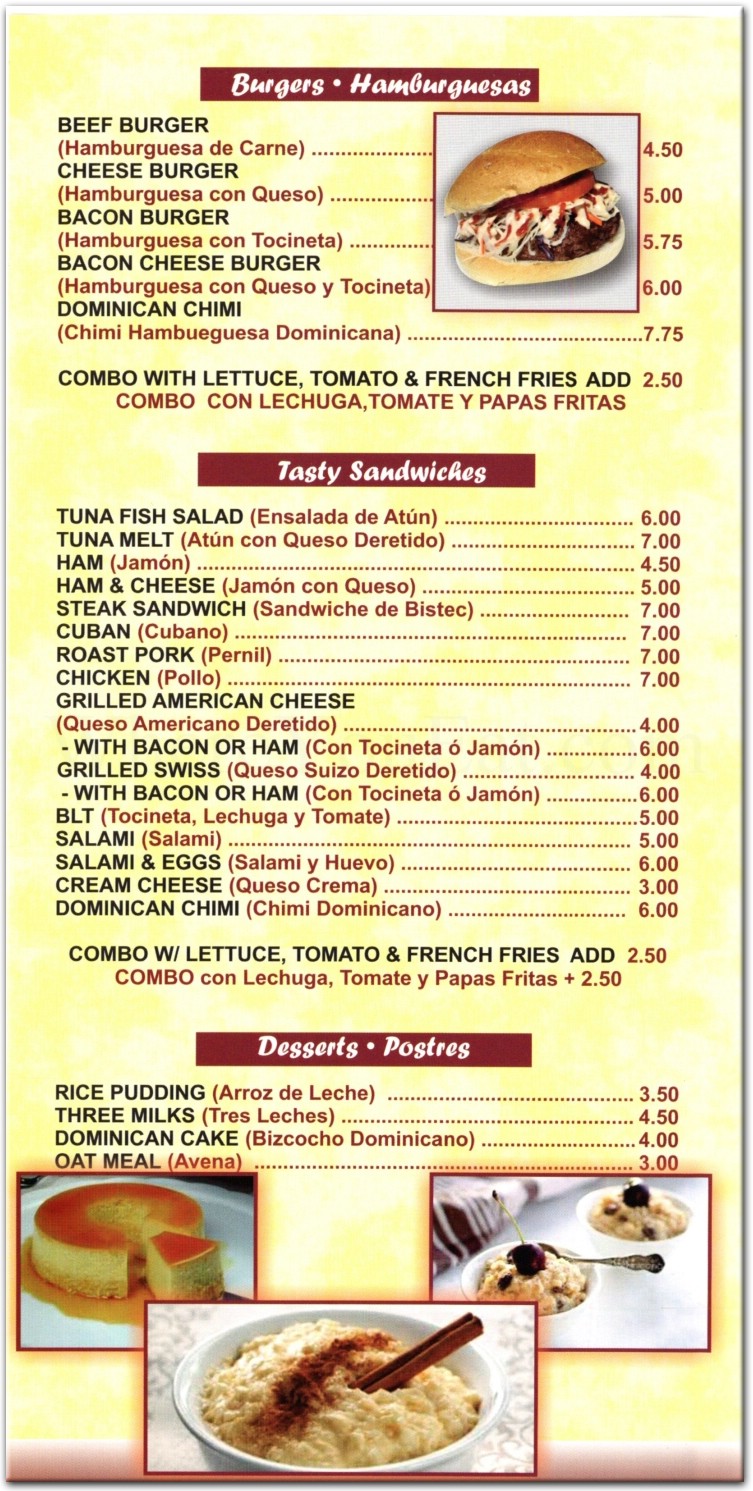 menu image