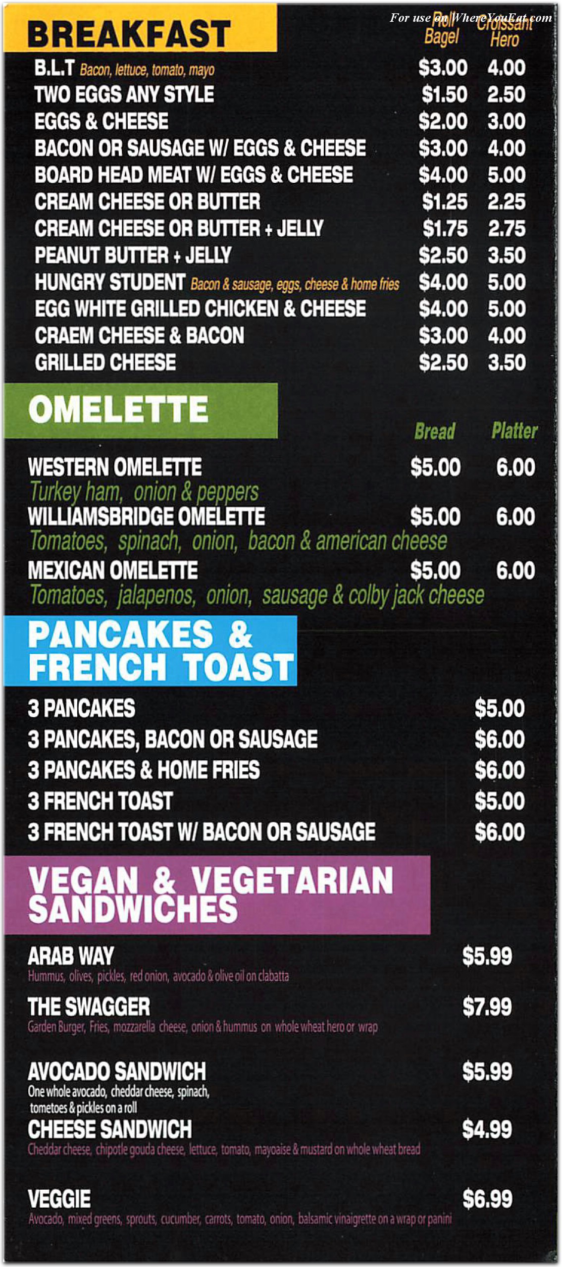 menu image