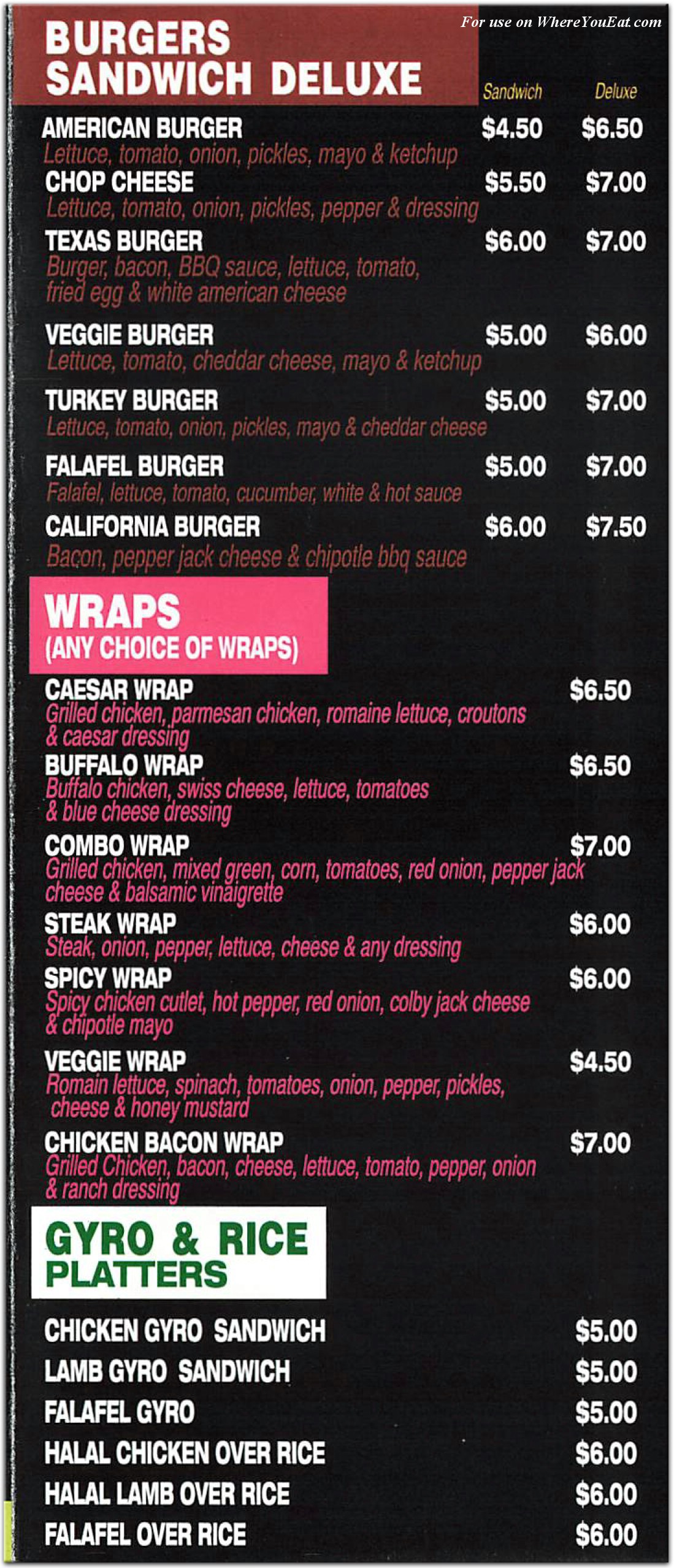 menu image