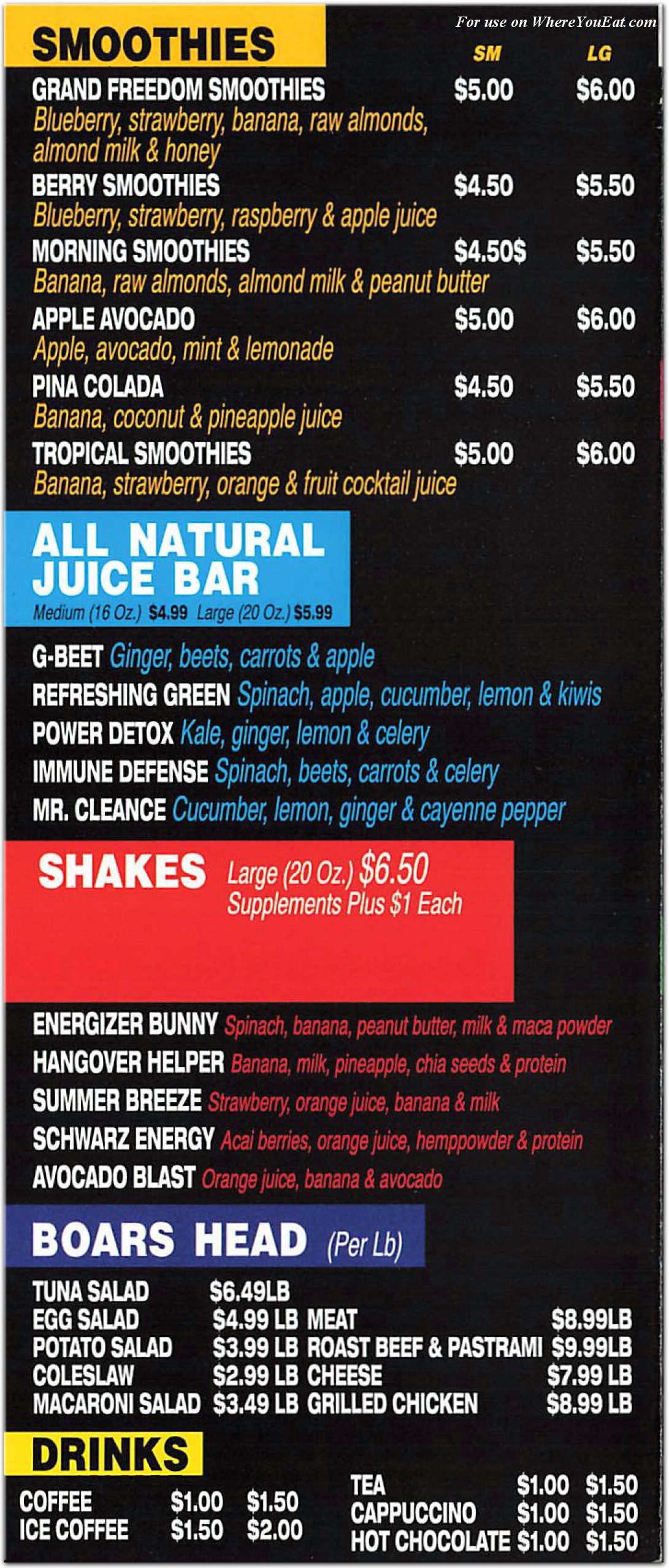 menu image