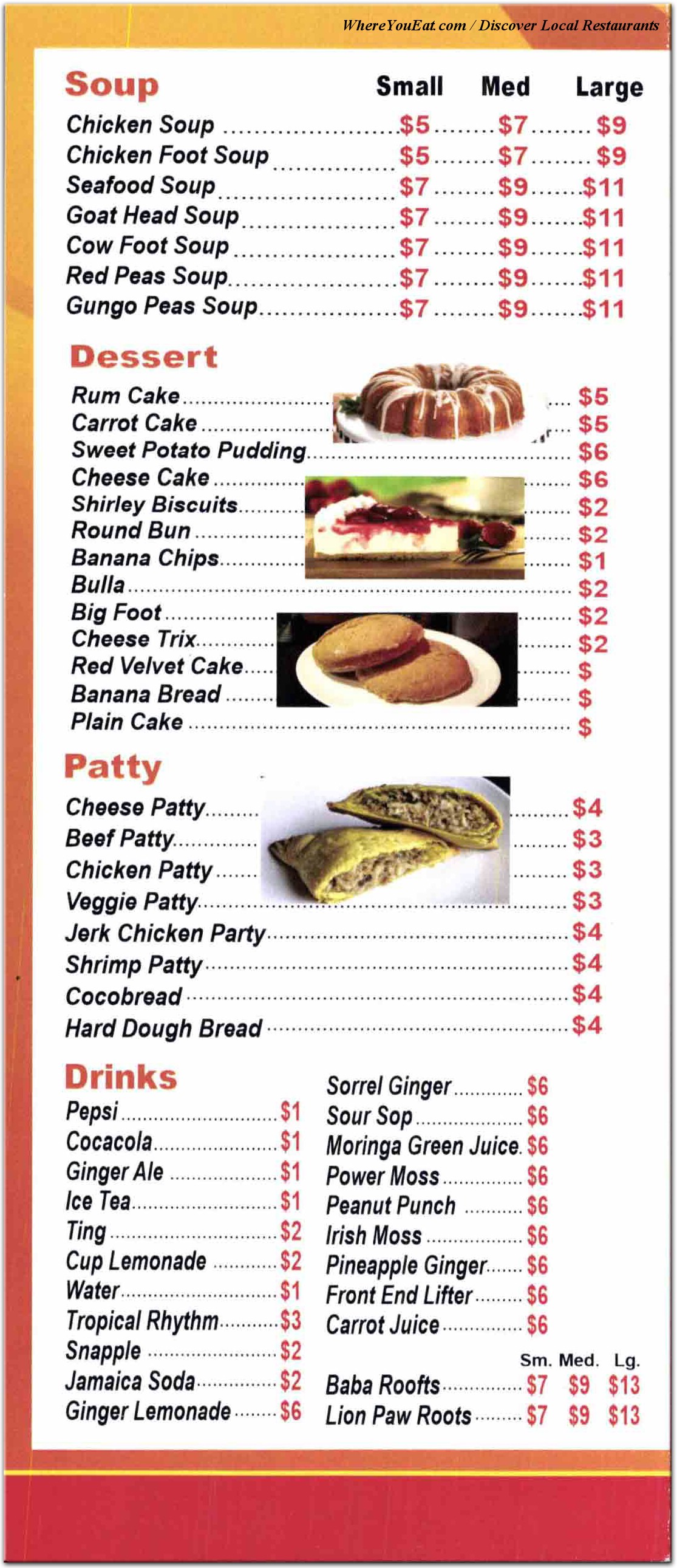 menu image