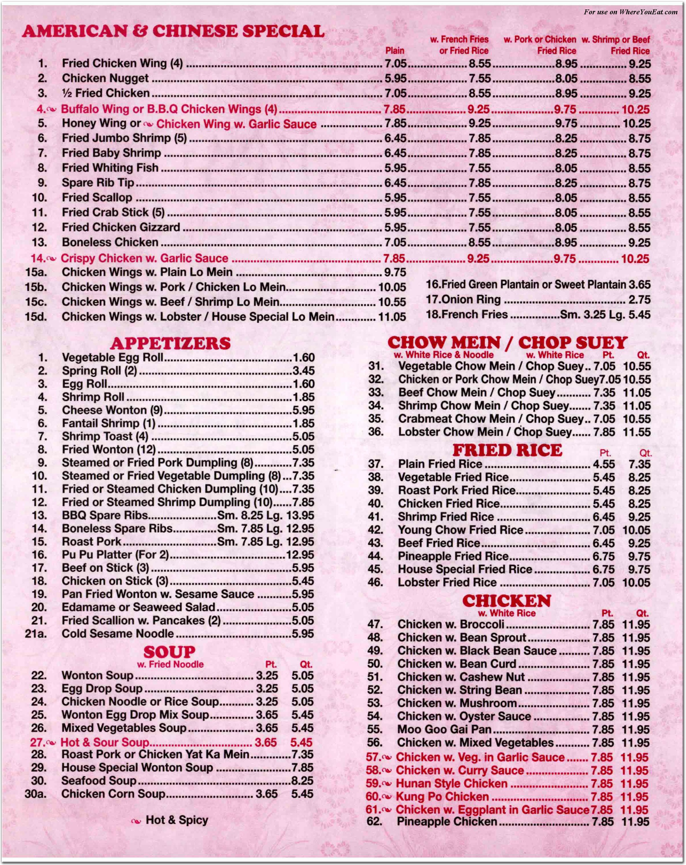 menu image