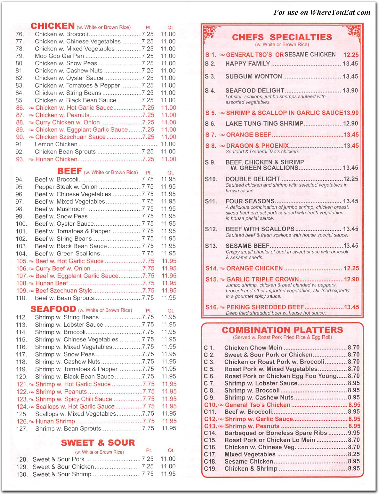 menu image