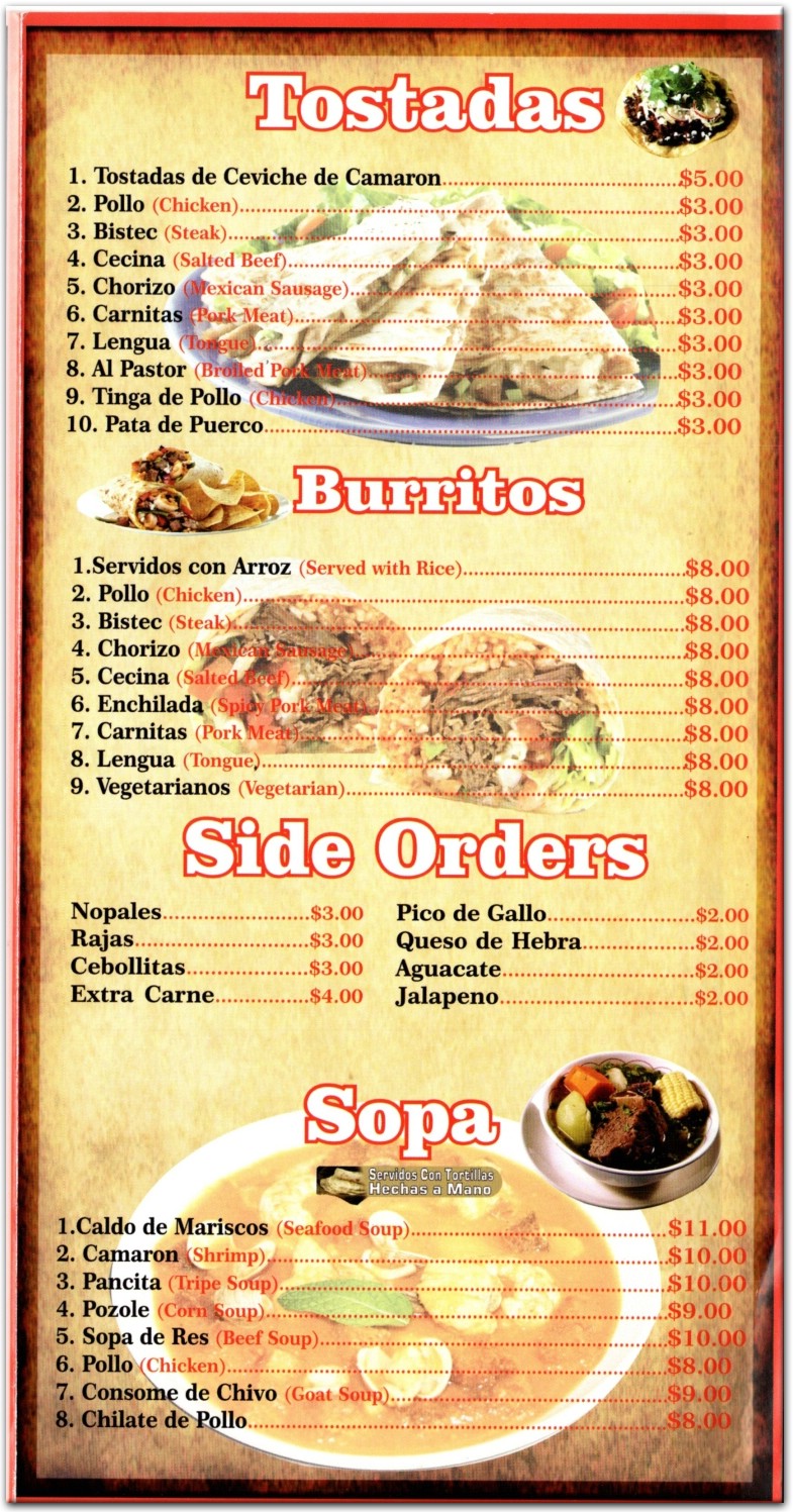 menu image