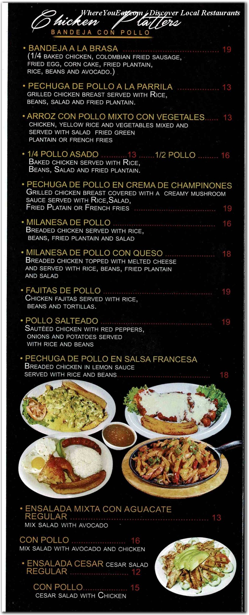 menu image