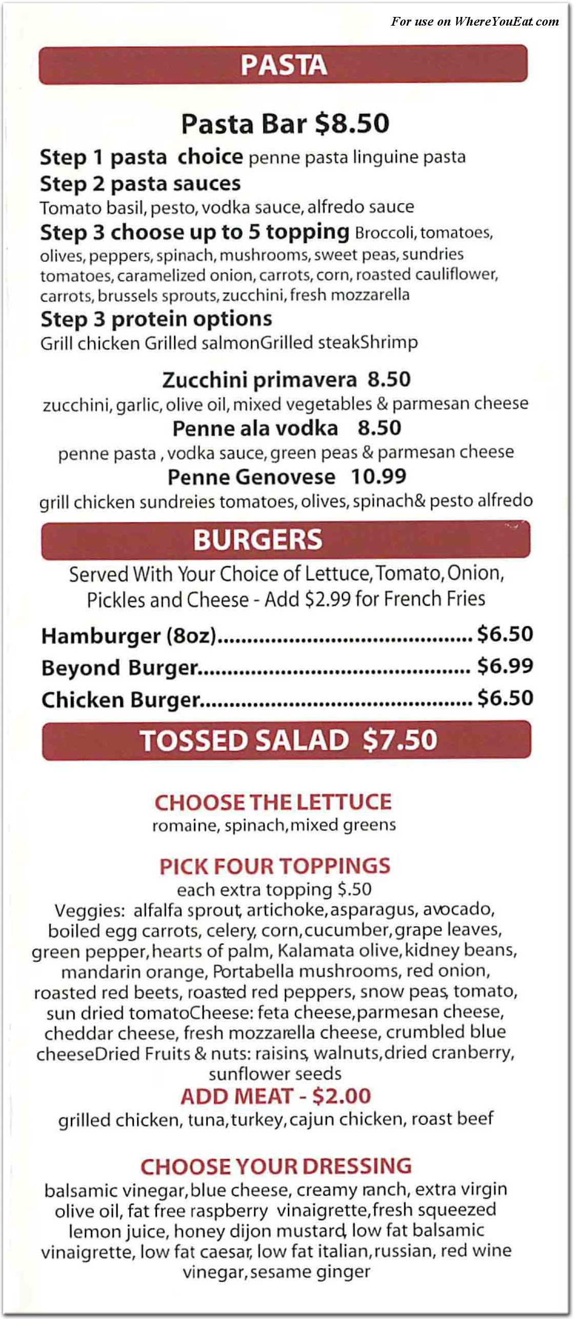 menu image