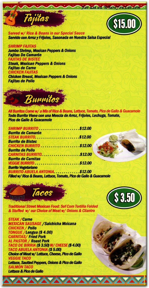 menu image