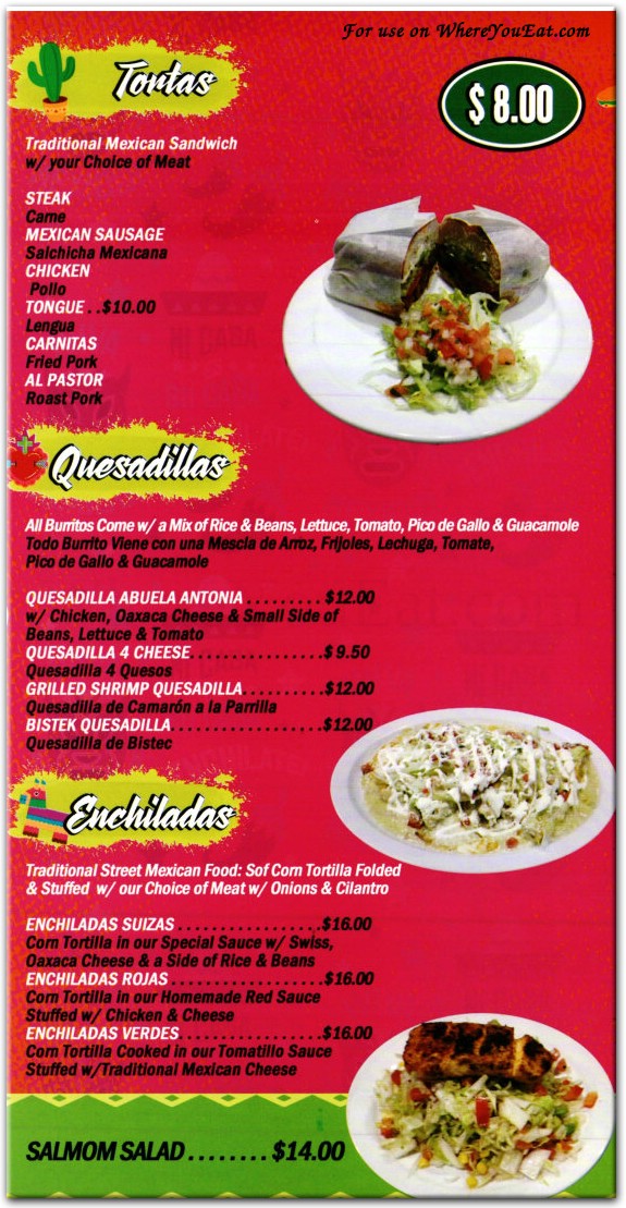 menu image