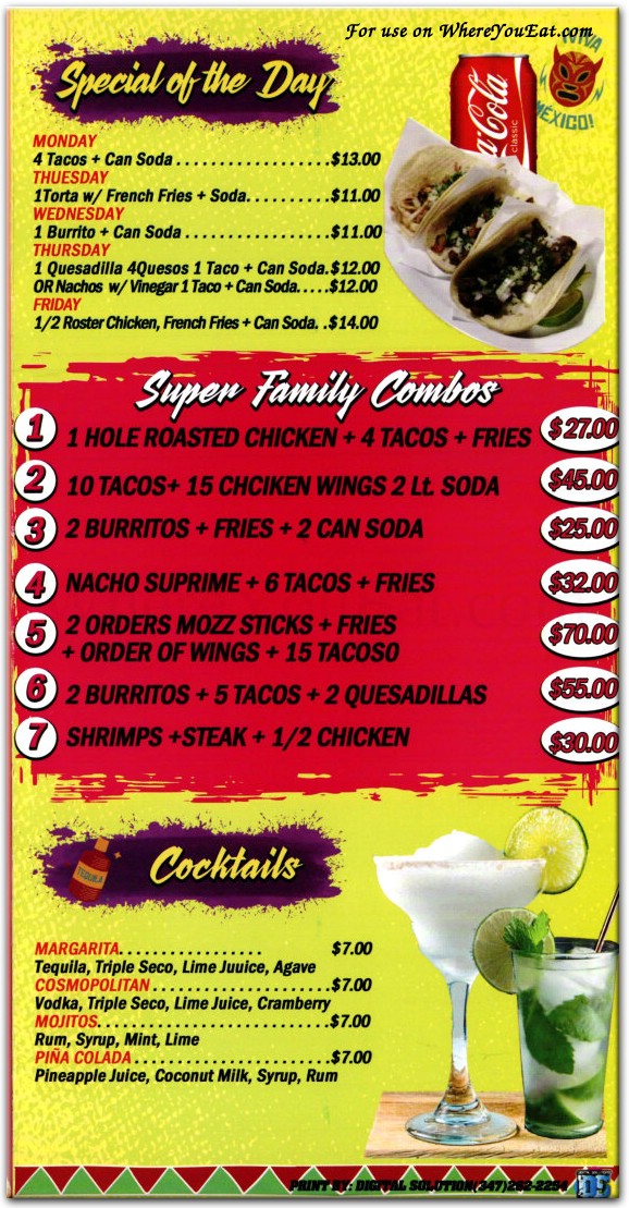 menu image