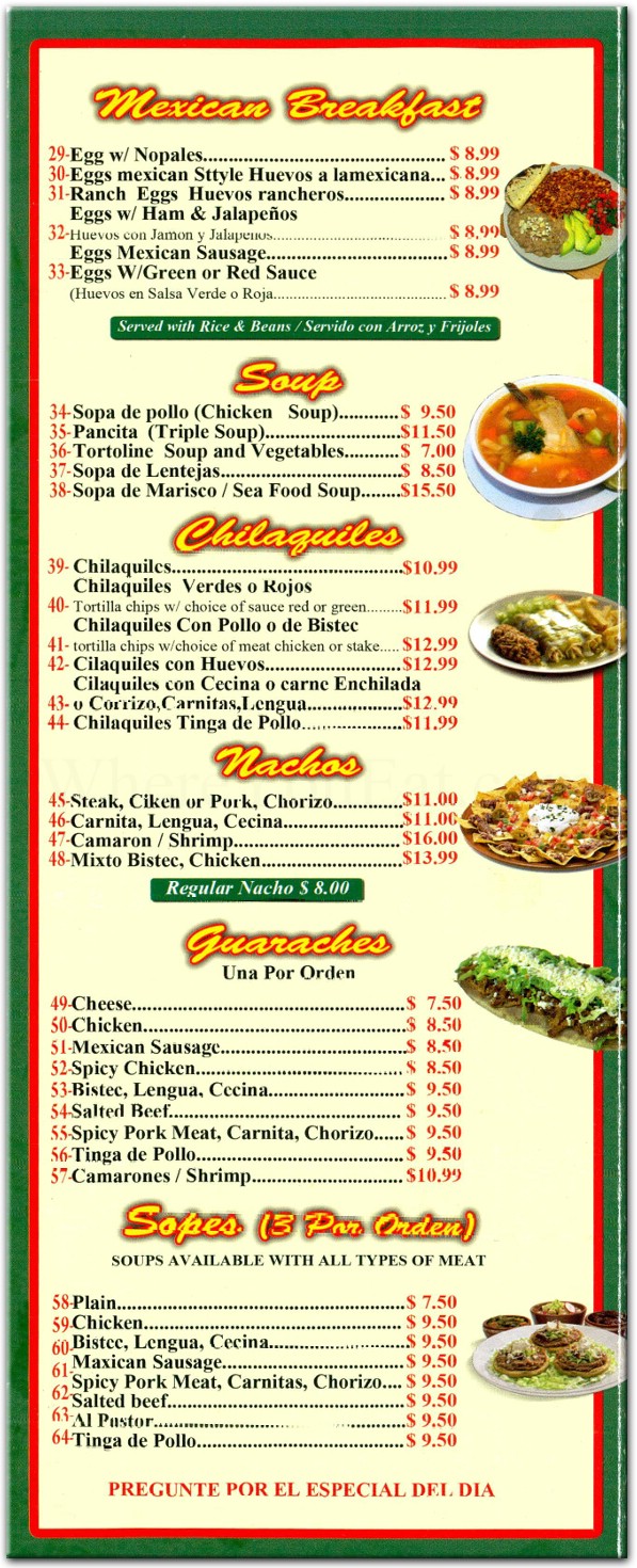 menu image