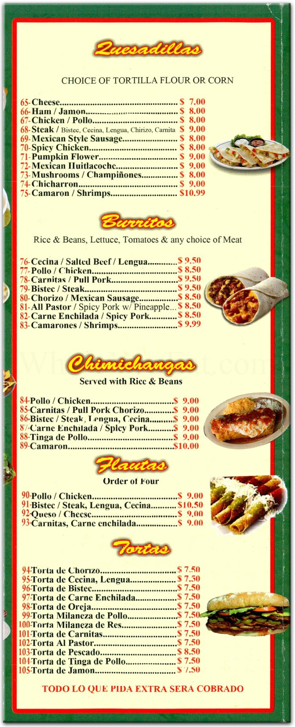 menu image