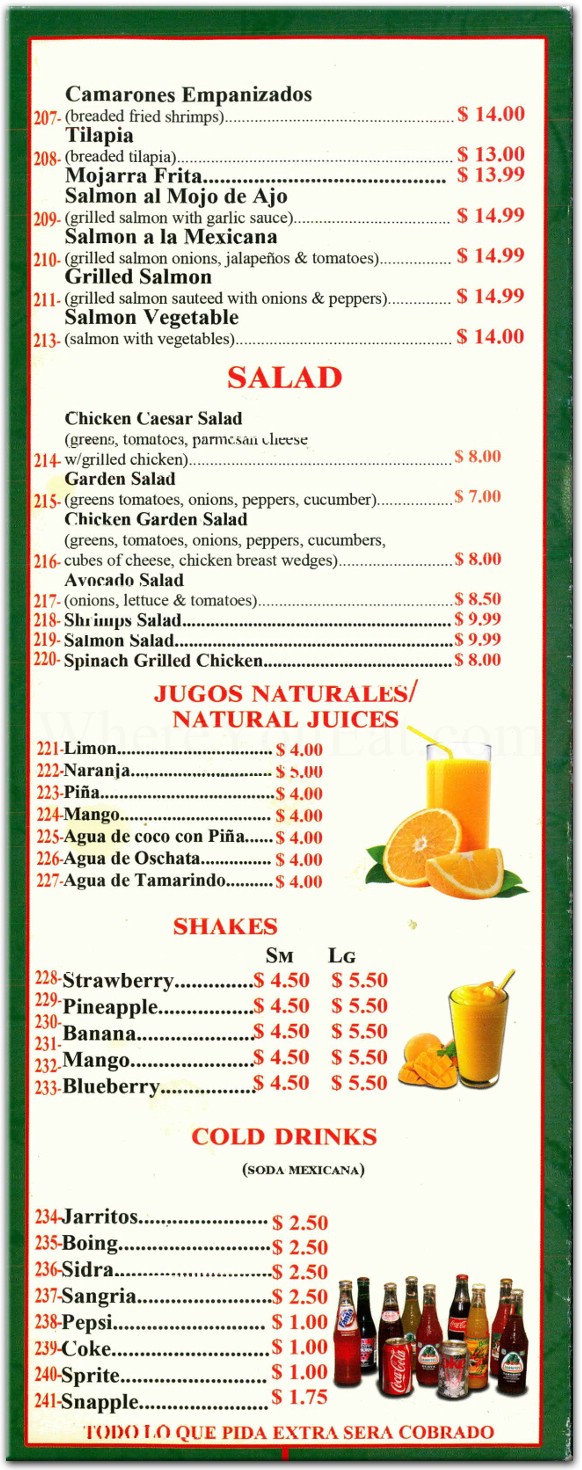 menu image