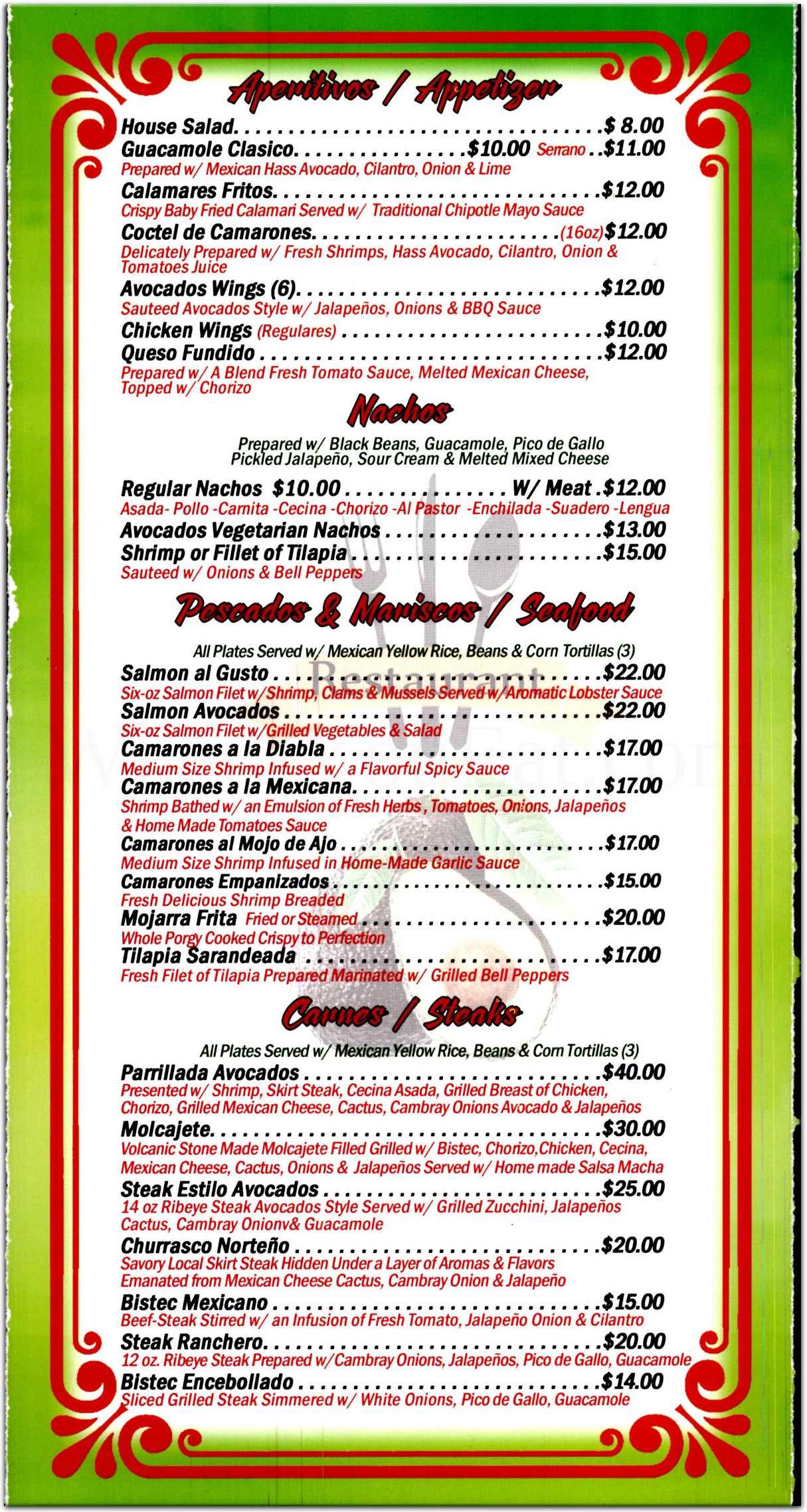 menu image