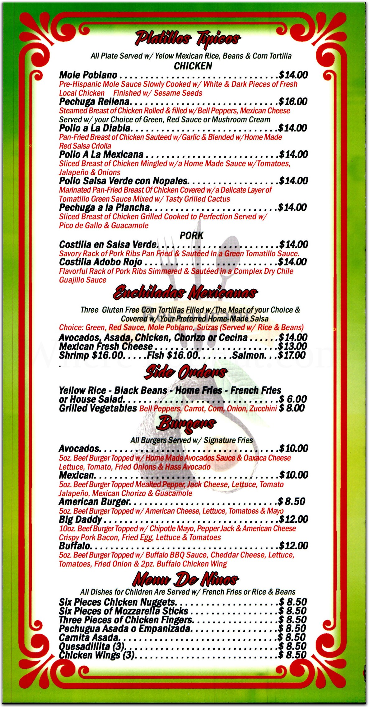 menu image