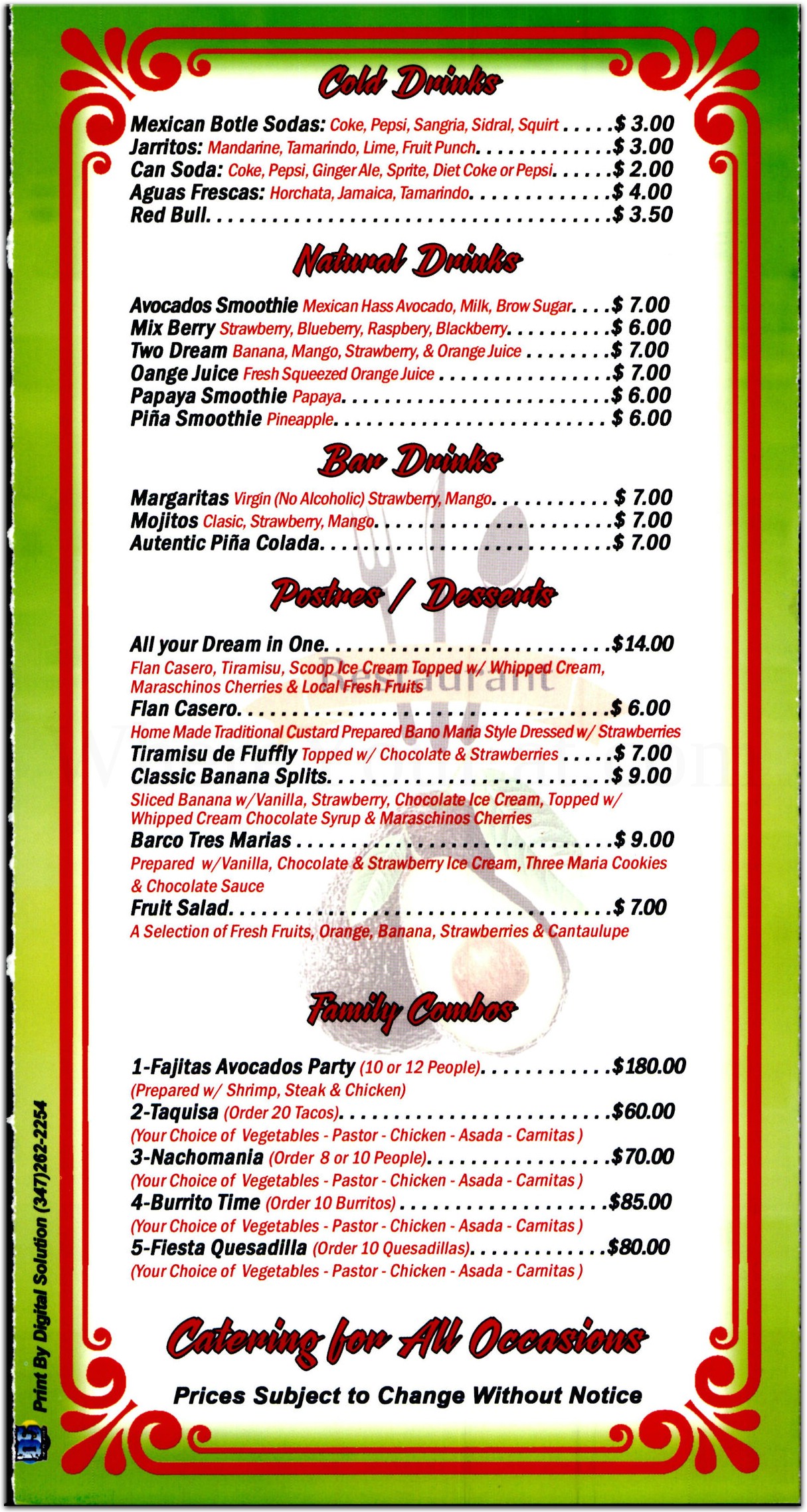 menu image