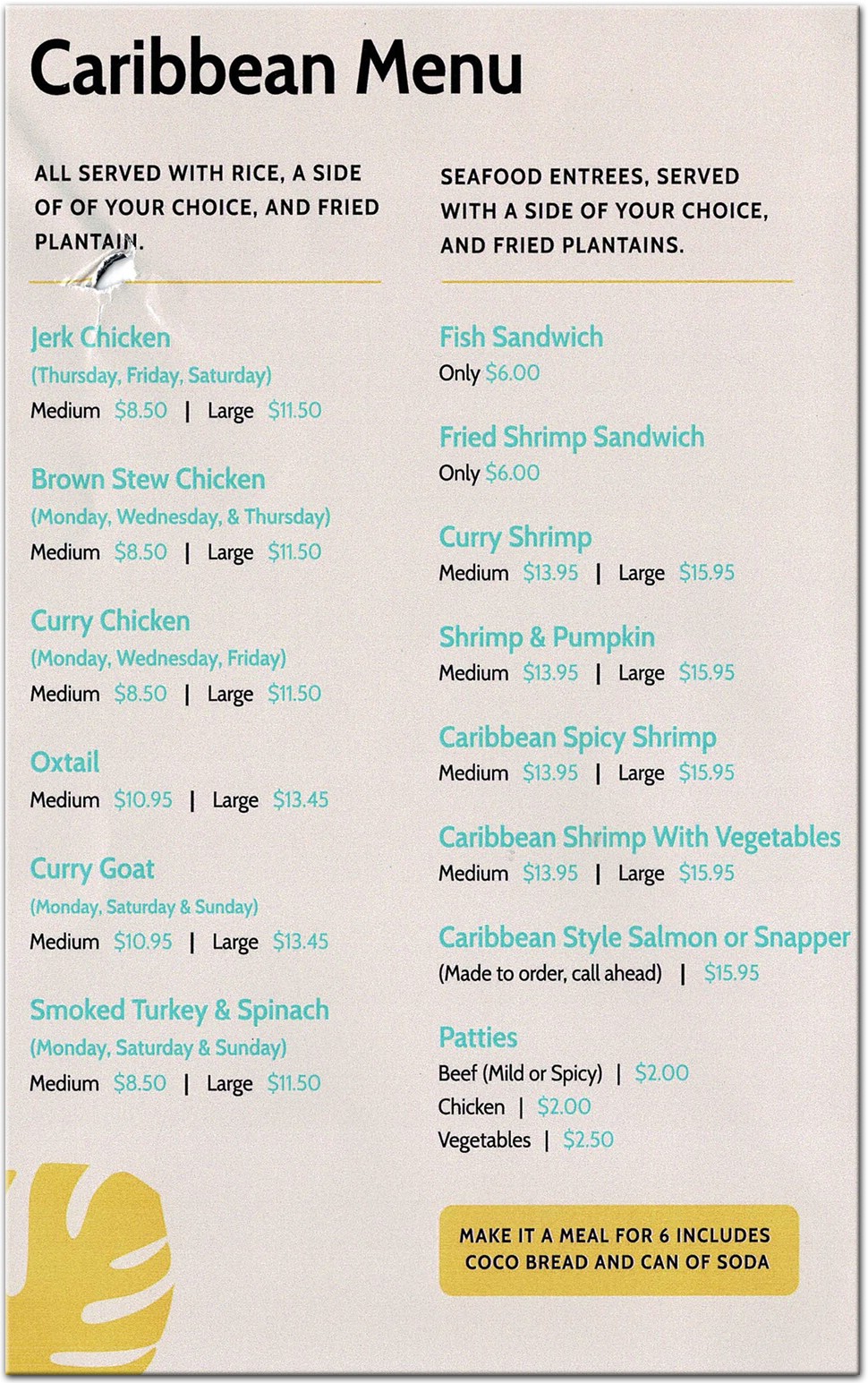 menu image