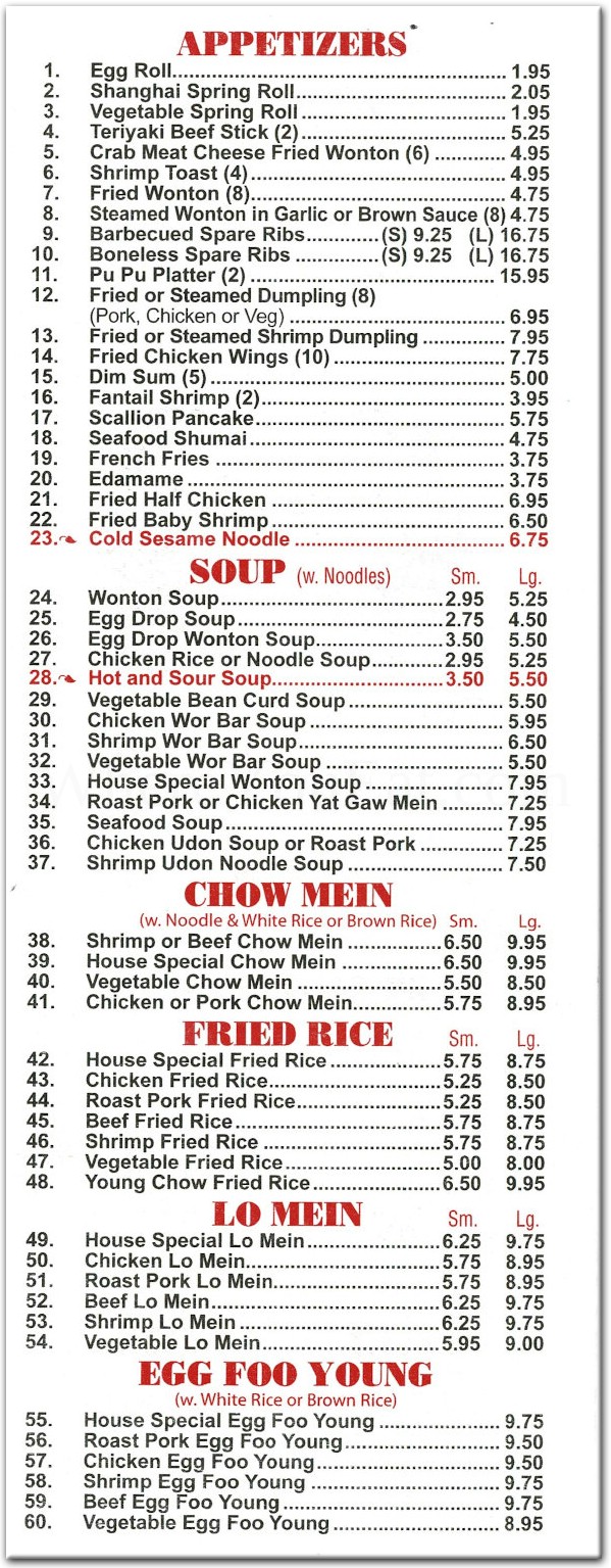 menu image