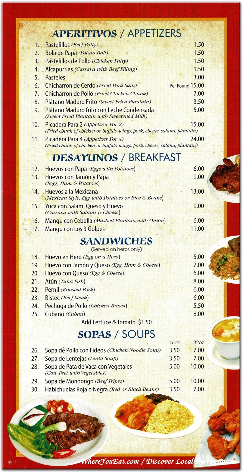 menu image