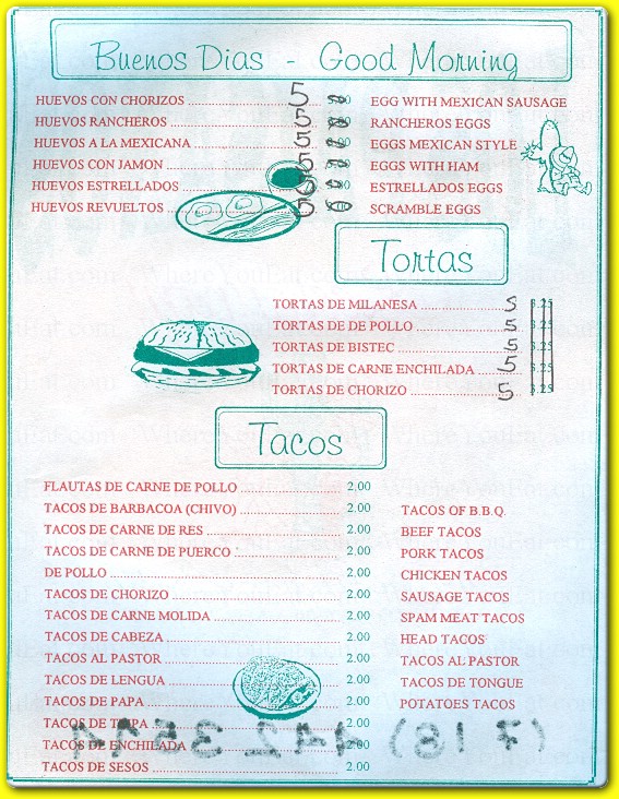 menu image