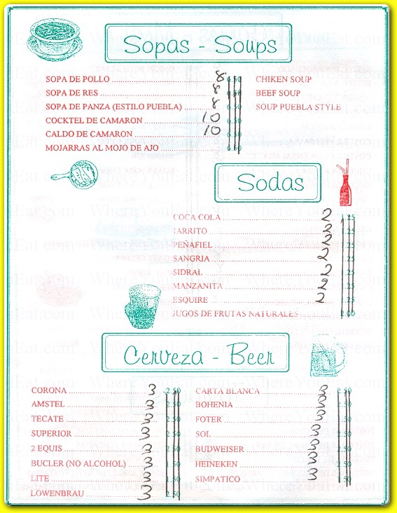 menu image