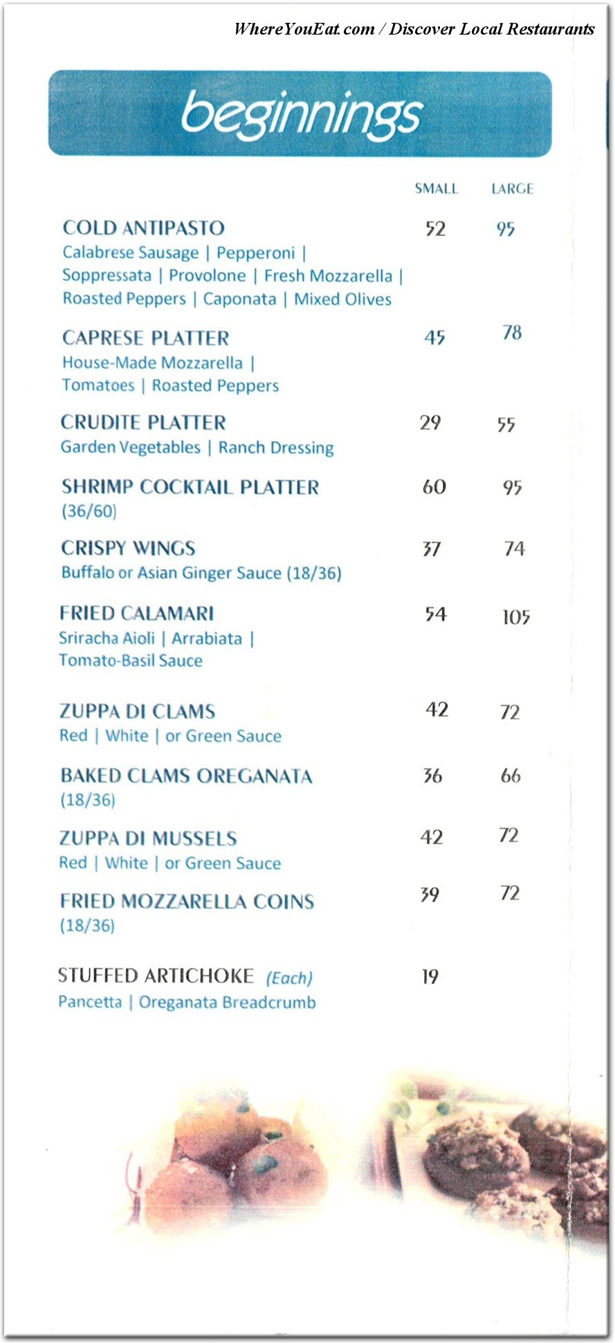 menu image