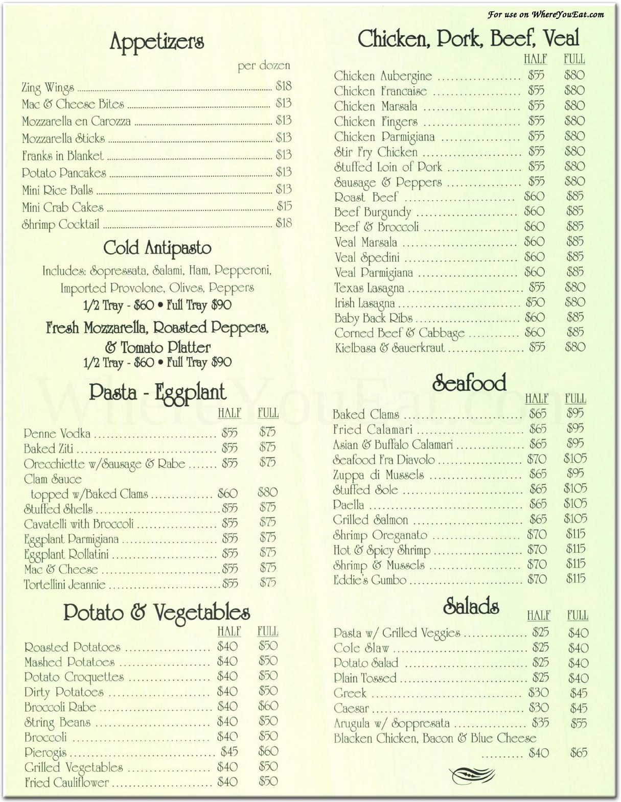 menu image