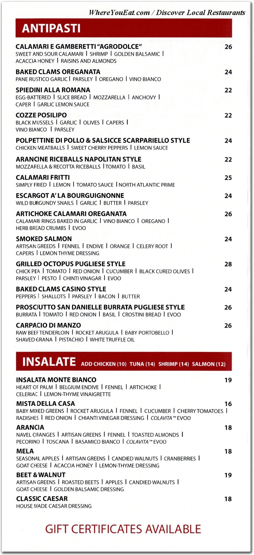 menu image