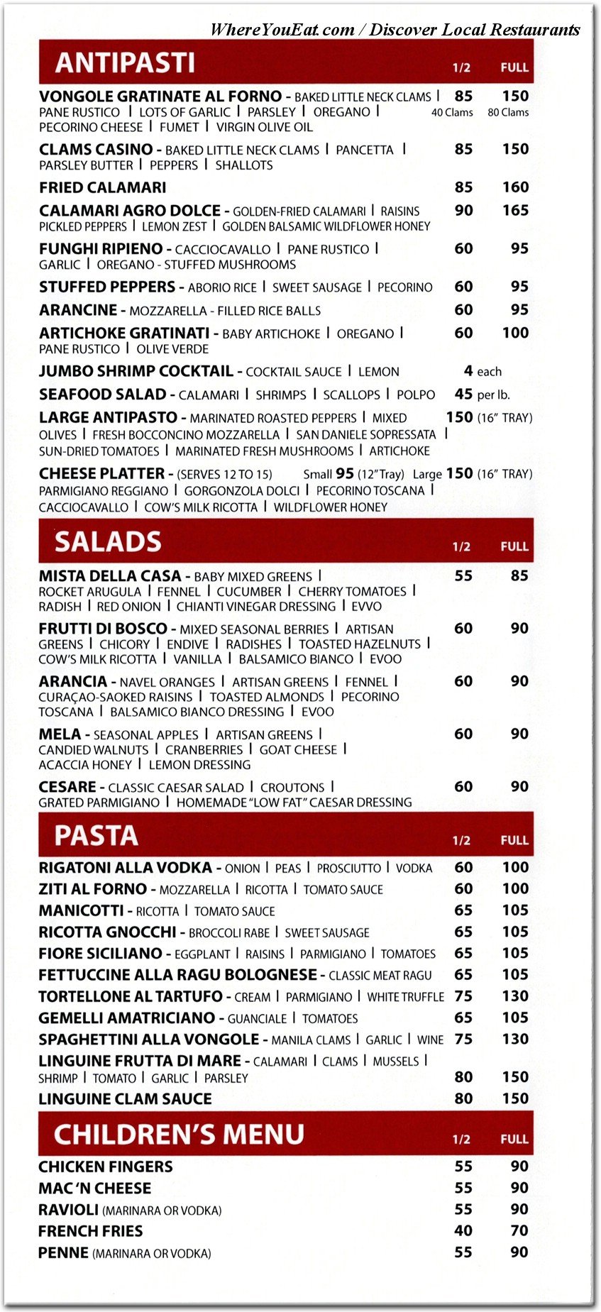 menu image