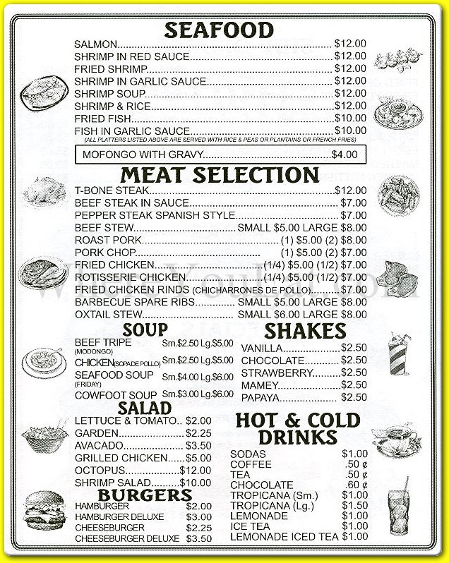 menu image