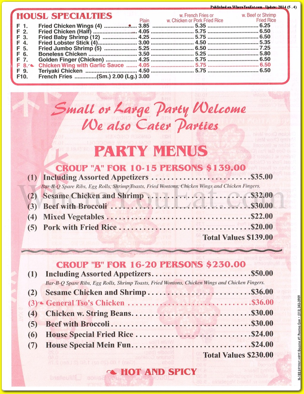 menu image