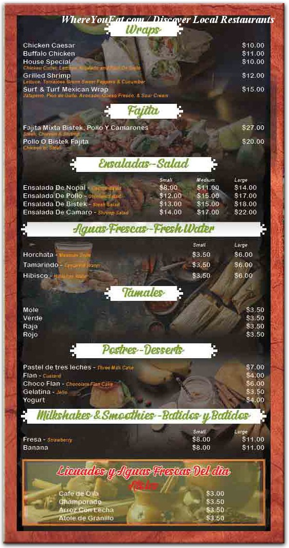 menu image