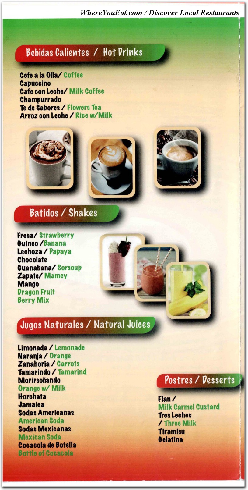 menu image