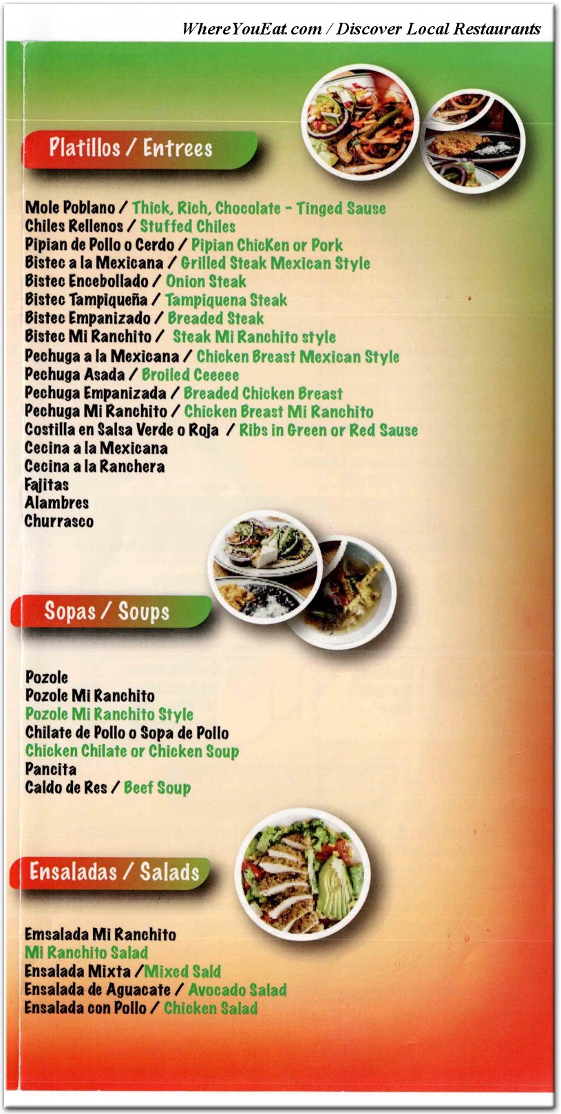 menu image