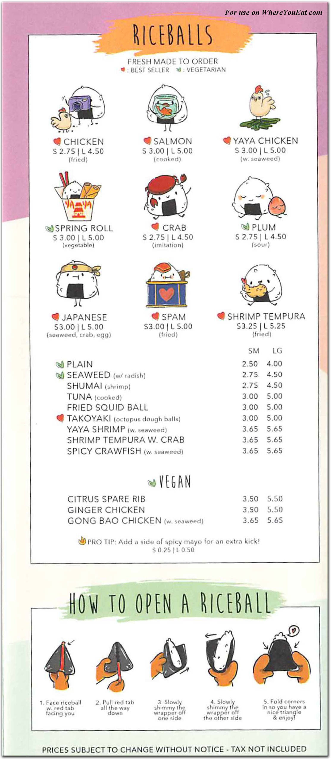 menu image