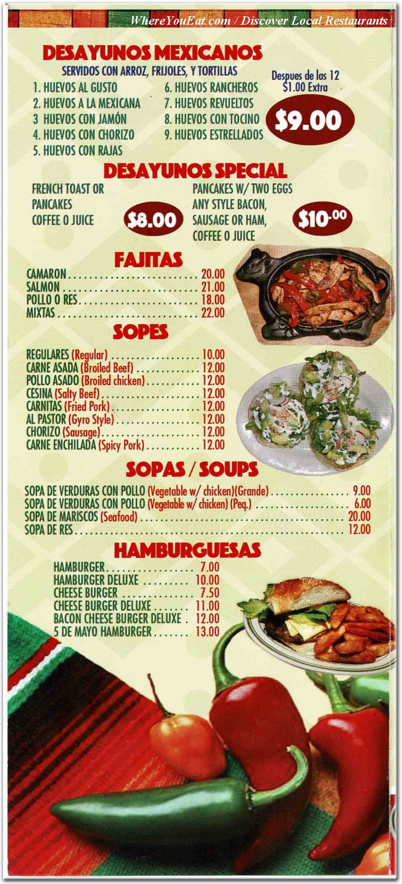 menu image