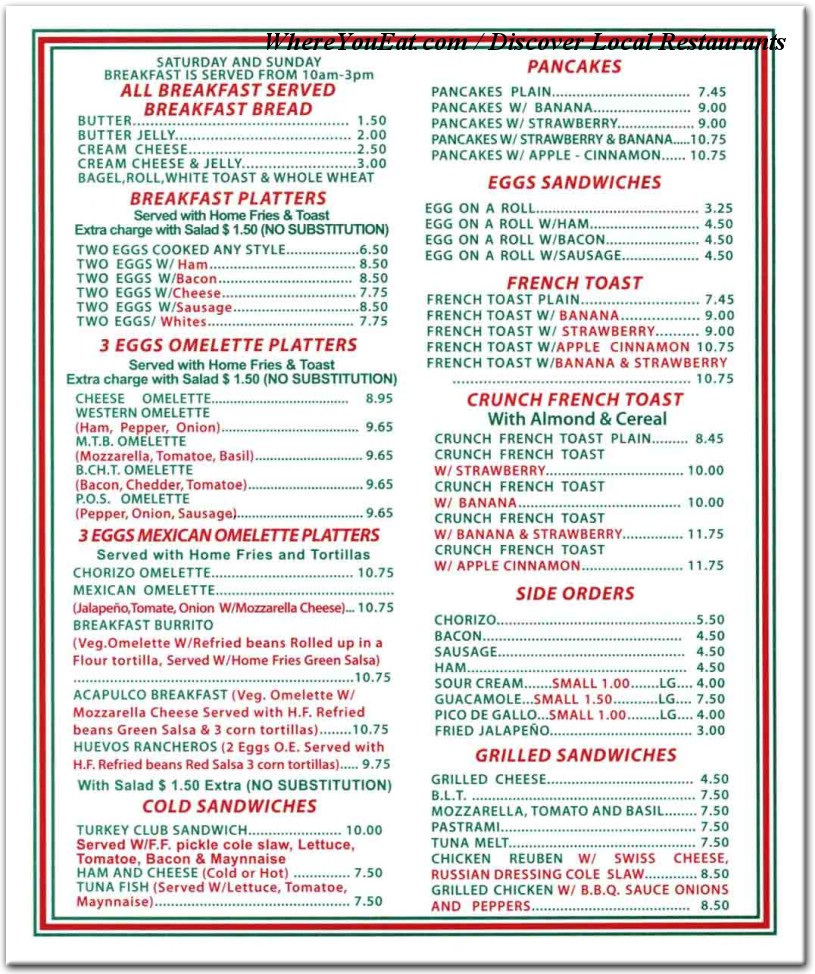 menu image