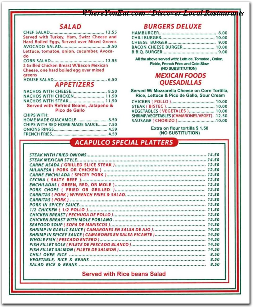 menu image