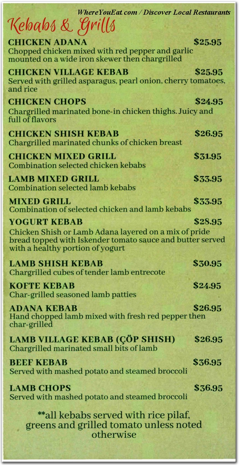 menu image