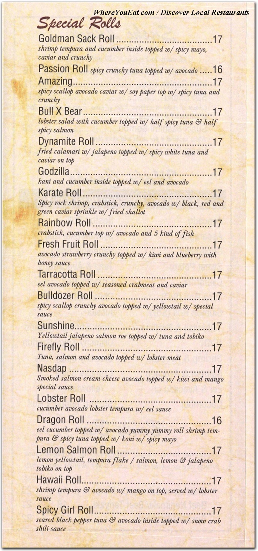 menu image